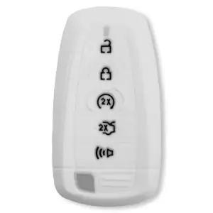 264002FD2WH | Recon White Silicone Key Fob Cover (2018-2025 F150, F250, F350)