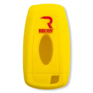 Recon Truck Accessories - 264002FD2YL | Recon Yellow Silicone Key Fob Cover (2018-2025 F150, F250, F350) - Image 2