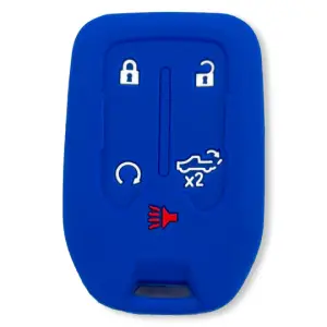 264002GM1BL | Recon Blue Silicone Key Fob Cover (2019-2021 Silverado, Sierra 1500, 2500 HD, 3500 HD)