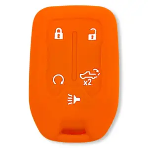 264002GM1OR | Recon Orange Silicone Key Fob Cover (2019-2021 Silverado, Sierra 1500, 2500 HD, 3500 HD)