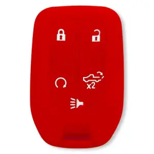 264002GM1RD | Recon Red Silicone Key Fob Cover (2019-2021 Silverado, Sierra 1500, 2500 HD, 3500 HD)
