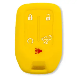 264002GM1YL | Recon Yellow Silicone Key Fob Cover (2019-2021 Silverado, Sierra 1500, 2500 HD, 3500 HD)