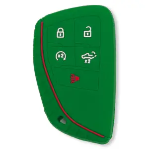 264002GM2GR | Recon Green Pantone 356 C Silicone Key Fob Cover (2022-2025 Silverado, Sierra 1500, 2500 HD, 3500 HD)