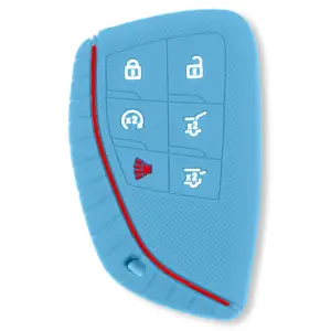 264002GM3BB | Recon Baby Blue Pantone 2095 C Silicone Key Fob Cover (2021-2025 Suburban, Tahoe, Yukon)