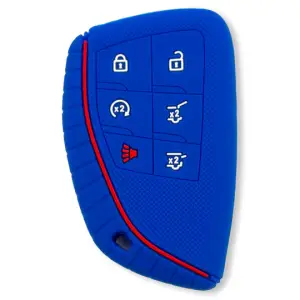 264002GM3BL | Recon Blue Silicone Key Fob Cover (2021-2025 Suburban, Tahoe, Yukon)