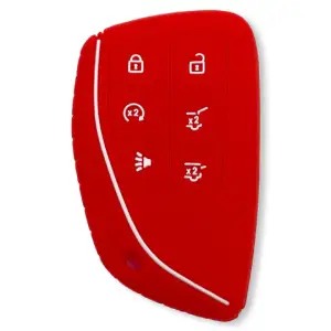 264002GM3RD | Recon Red Silicone Key Fob Cover (2021-2025 Suburban, Tahoe, Yukon)