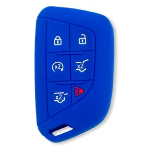Recon Truck Accessories - 264002GM4BL | Recon Blue Silicone Key Fob Cover (2021-2025 Escalade) - Image 2