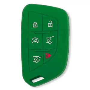 Recon Truck Accessories - 264002GM4GR | Recon Green Pantone 356 C Silicone Key Fob Cover (2021-2025 Escalade) - Image 2