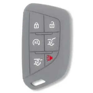 264002GM4GY | Recon Gray Pantone 443 C Silicone Key Fob Cover (2021-2025 Escalade)