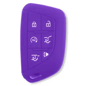 Recon Truck Accessories - 264002GM4PR | Recon Purple Pantone 266 C Silicone Key Fob Cover (2021-2025 Escalade) - Image 2