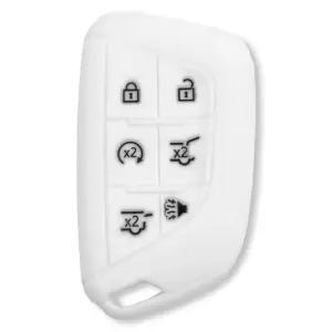264002GM4WH | Recon White Silicone Key Fob Cover (2021-2025 Escalade)