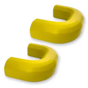 264004CHHDYL | Recon Yellow Tow Hook Covers 2-Piece Set of Silicone Covers (2020-2025 Silverado 2500 HD, 3500 HD)