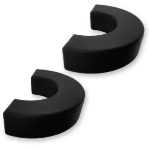 264004CHLDBK | Recon Black Tow Hook Covers 2-Piece Set of Silicone Covers (2020-2025 Silverado 1500)