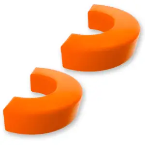 264004CHLDOR | Recon Orange Tow Hook Covers 2-Piece Set of Silicone Covers (2020-2025 Silverado 1500)