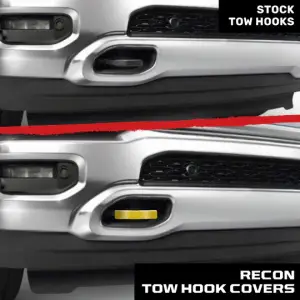 Recon Truck Accessories - 264004DGYL | Recon Yellow Tow Hook Covers 2-Piece Set of Silicone Covers (2021-2024 Ram 1500) - Image 10