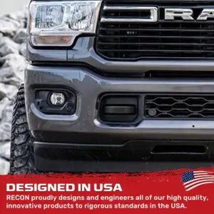 Recon Truck Accessories - 264004DGHDBK | Recon Black Tow Hook Covers 2-Piece Set of Silicone Covers (2021-2024 Ram 2500, 3500) - Image 5