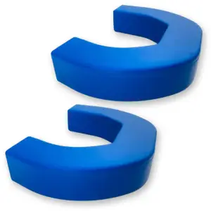 264004DGHDBL | Recon Blue Tow Hook Covers 2-Piece Set of Silicone Covers (2021-2024 Ram 2500, 3500)