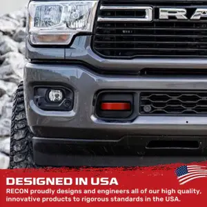 Recon Truck Accessories - 264004DGHDRD | Recon Red Tow Hook Covers 2-Piece Set of Silicone Covers (2021-2024 Ram 2500, 3500) - Image 5