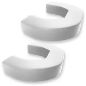 264004DGHDWH | Recon White Tow Hook Covers 2-Piece Set of Silicone Covers (2021-2024 Ram 2500, 3500)