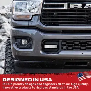 Recon Truck Accessories - 264004DGHDWH | Recon White Tow Hook Covers 2-Piece Set of Silicone Covers (2021-2024 Ram 2500, 3500) - Image 5