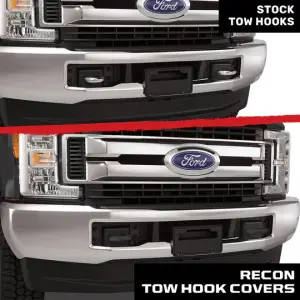 Recon Truck Accessories - 264004F150BK | Recon Black Tow Hook Covers 2-Piece Set of Silicone Covers (2015-2023 F150 & Raptor) - Image 6