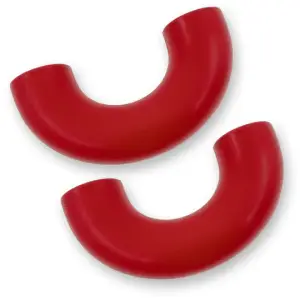 264004F150RD | Recon Red Tow Hook Covers 2-Piece Set of Silicone Covers (2015-2023 F150 & Raptor)