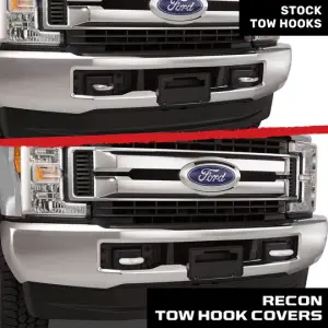 Recon Truck Accessories - 264004F150WH | Recon White Tow Hook Covers 2-Piece Set of Silicone Covers (2015-2023 F150 & Raptor) - Image 6