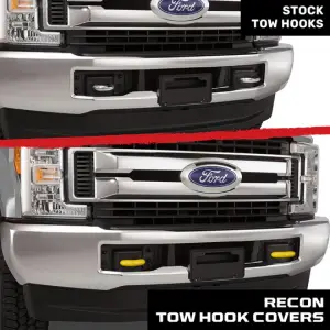 Recon Truck Accessories - 264004F150YL | Recon Yellow Tow Hook Covers 2-Piece Set of Silicone Covers (2015-2023 F150 & Raptor) - Image 6