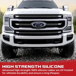 Recon Truck Accessories - 264004FSDBK | Recon Black Tow Hook Covers 2-Piece Set of Silicone Covers (2017-2023 F250, F350 Super Duty) - Image 7