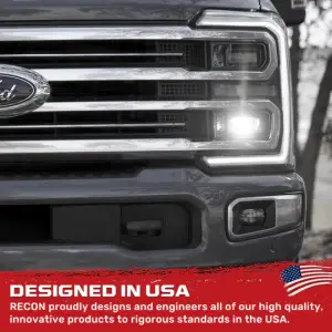 Recon Truck Accessories - 264004FSDBK | Recon Black Tow Hook Covers 2-Piece Set of Silicone Covers (2017-2023 F250, F350 Super Duty) - Image 10