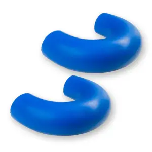 264004FSDBL | Recon Blue Tow Hook Covers 2-Piece Set of Silicone Covers (2017-2023 F250, F350 Super Duty)