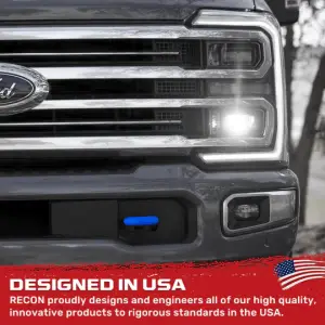 Recon Truck Accessories - 264004FSDBL | Recon Blue Tow Hook Covers 2-Piece Set of Silicone Covers (2017-2023 F250, F350 Super Duty) - Image 10