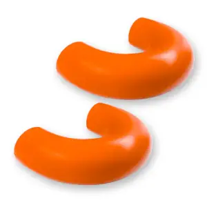 264004FSDOR | Recon Orange Tow Hook Covers 2-Piece Set of Silicone Covers (2017-2023 F250, F350 Super Duty)