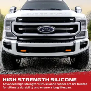 Recon Truck Accessories - 264004FSDOR | Recon Orange Tow Hook Covers 2-Piece Set of Silicone Covers (2017-2023 F250, F350 Super Duty) - Image 7