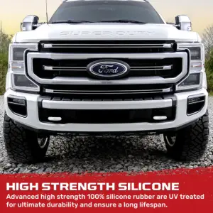 Recon Truck Accessories - 264004FSDWH | Recon White Tow Hook Covers 2-Piece Set of Silicone Covers (2017-2023 F250, F350 Super Duty) - Image 7