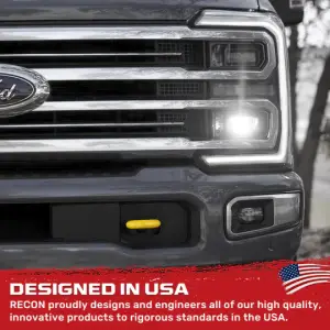 Recon Truck Accessories - 264004FSDYL | Recon Yellow Tow Hook Covers 2-Piece Set of Silicone Covers (2017-2023 F250, F350 Super Duty) - Image 10