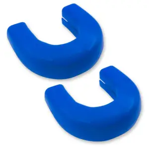 264004GMHDBL | Recon Blue Tow Hook Covers 2-Piece Set of Silicone Covers (2020-2025 Sierra 2500HD, 3500 HD)