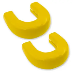 264004GMHDYL | Recon Yellow Tow Hook Covers 2-Piece Set of Silicone Covers (2020-2025 Sierra 2500HD, 3500 HD)