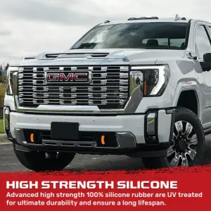 Recon Truck Accessories - 264004GMLDOR | Recon Orange Tow Hook Covers 2-Piece Set of Silicone Covers (2020-2025 Sierra 1500) - Image 8