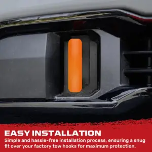Recon Truck Accessories - 264004GMLDOR | Recon Orange Tow Hook Covers 2-Piece Set of Silicone Covers (2020-2025 Sierra 1500) - Image 5