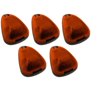 Recon Truck Accessories - 264143AMHPAM | Recon 5-Piece Amber Cab Roof Light Kit 2-Way Front & Rear Facing Ultra High-Power Amber LEDs Amber Lens (1999-2016 F250, F350 Super Duty For Models That DID NOT Come With Factory Cab Lights) - Image 2