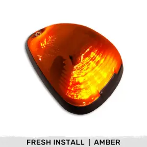 264143AMHPAMX | Recon 1-Piece Amber Cab Roof Light Kit 2-Way Front & Rear Facing Ultra High-Power Amber LEDs Amber Lens (1999-2016 F250, F350 Super Duty For Models That DID NOT Come With Factory Cab Lights)