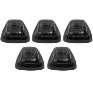 Recon Truck Accessories - 264143BKHPWH | Recon 5-Piece Smoked Cab Roof Light Kit 2-Way Front & Rear Facing Ultra High-Power White LEDs Smoked Lens (1999-2016 F250, F350 Super Duty For Models That DID NOT Come With Factory Cab Lights) - Image 2