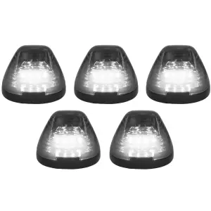 Recon Truck Accessories - 264143BKHPWH | Recon 5-Piece Smoked Cab Roof Light Kit 2-Way Front & Rear Facing Ultra High-Power White LEDs Smoked Lens (1999-2016 F250, F350 Super Duty For Models That DID NOT Come With Factory Cab Lights) - Image 3