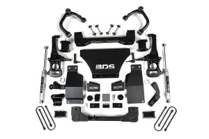 BDS1851H | BDS Suspension 4 Inch Lift Kit For Chevrolet Silverado Or GMC Sierra 1500 4WD | Gas, Rear NX2 Nitro Series Shocks, Front Strut Spacer
