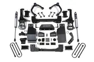 BDS1853FS | BDS Suspension 4 Inch Lift Kit For Chevrolet Silverado Or GMC Sierra 1500 4WD | Rear Fox 2.0 Performance Series Shocks, Front Strut Spacer