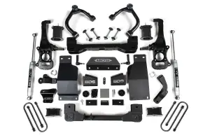 BDS1853H | BDS Suspension 4 Inch Lift Kit For Chevrolet Silverado Or GMC Sierra 1500 4WD | Rear NX2 Nitro Series Shocks, Front Strut Spacer