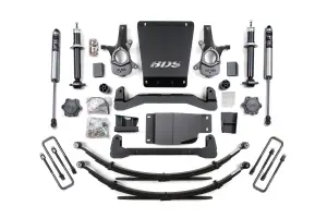 BDS185FS | BDS Suspension 4 Inch Lift Kit For Chevrolet Silverado Or GMC Sierra 1500 4WD | Rear Lift Leaf Springs, Fox 2.0 Performance Series Shocks