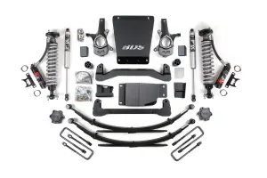 BDS185PSS | BDS Suspension 4 Inch Lift Kit For Chevrolet Silverado Or GMC Sierra 1500 4WD | Fox 2.5 Performance Elite Coil-Over, Rear Lift Leaf Springs, Fox 2.0 Performance Series Shocks
