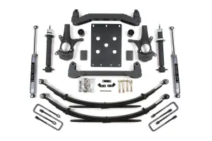 BDS187H | BDS Suspension 4 Inch Lift Kit For Chevrolet Silverado Or GMC Sierra 1500 2WD | Rear Lift Leaf Springs, NX2 Nitro Series Shocks